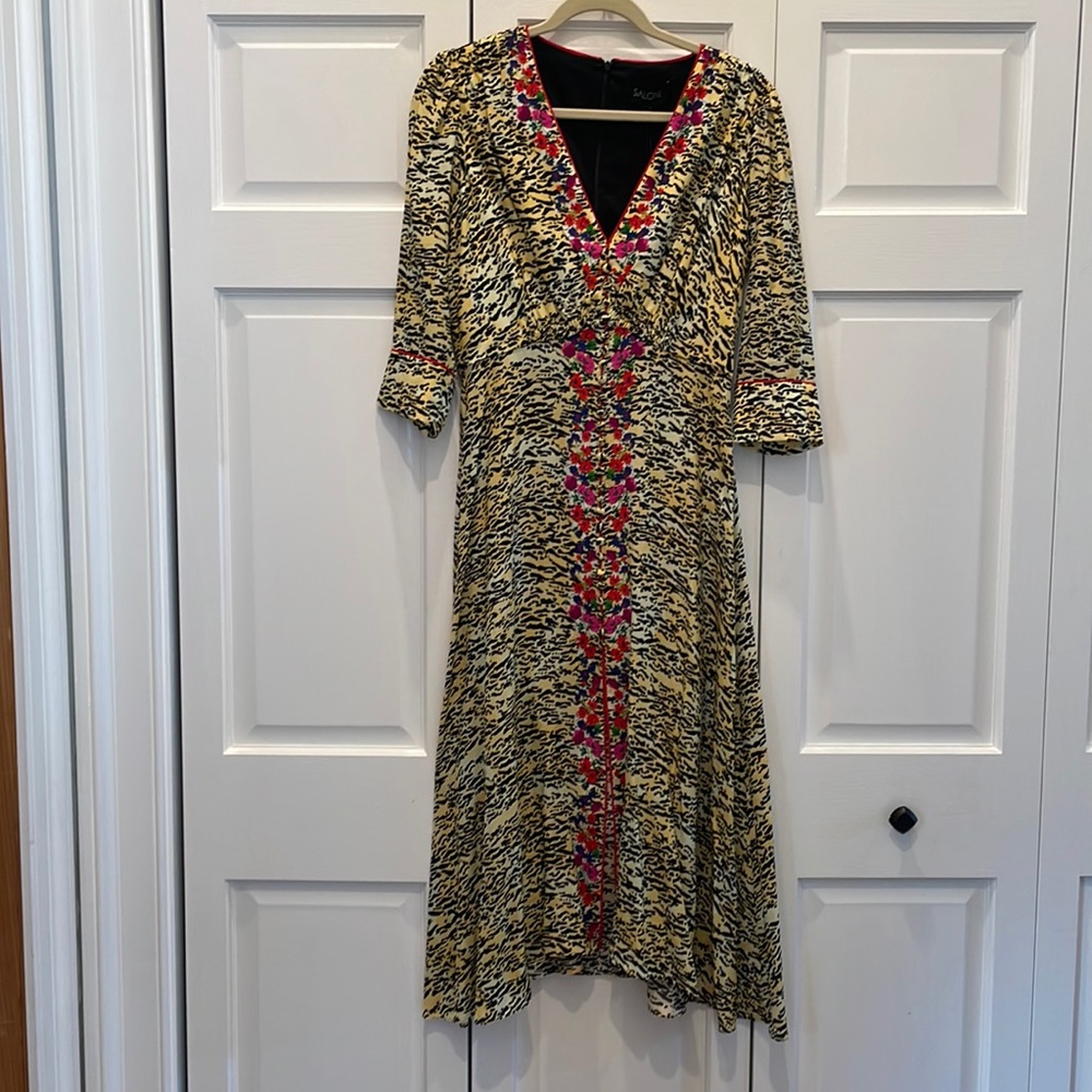 Saloni Eve Dress 1758, Tiger Anemone, 8